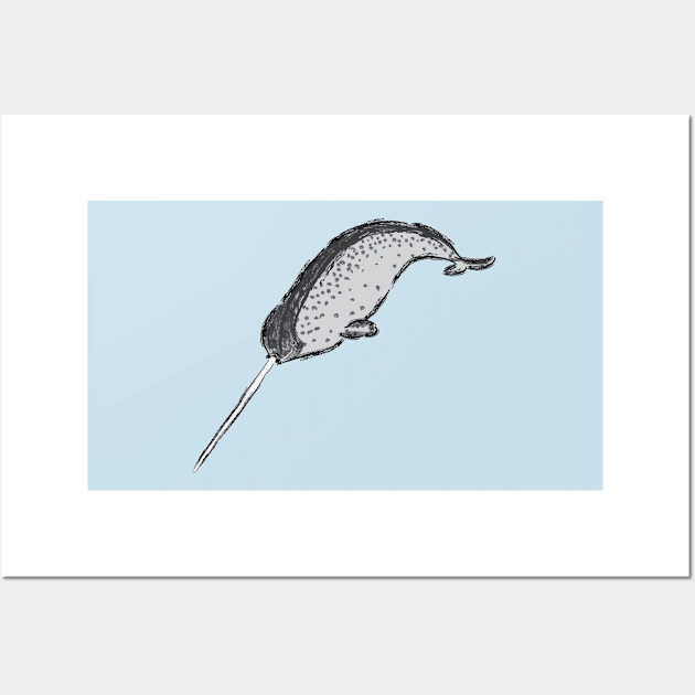 Artwork of a Narwhale I Wall Art by JDHegemann